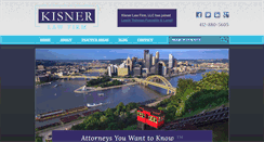 Desktop Screenshot of kisnerlawfirm.com