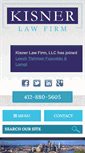 Mobile Screenshot of kisnerlawfirm.com