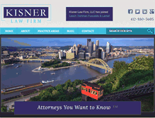 Tablet Screenshot of kisnerlawfirm.com